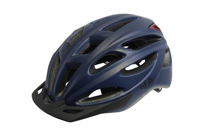 QtcycleTech QT Cycle Tech Helme Urban 58-62 cm Matt Blue LED osvetlenie 2810379