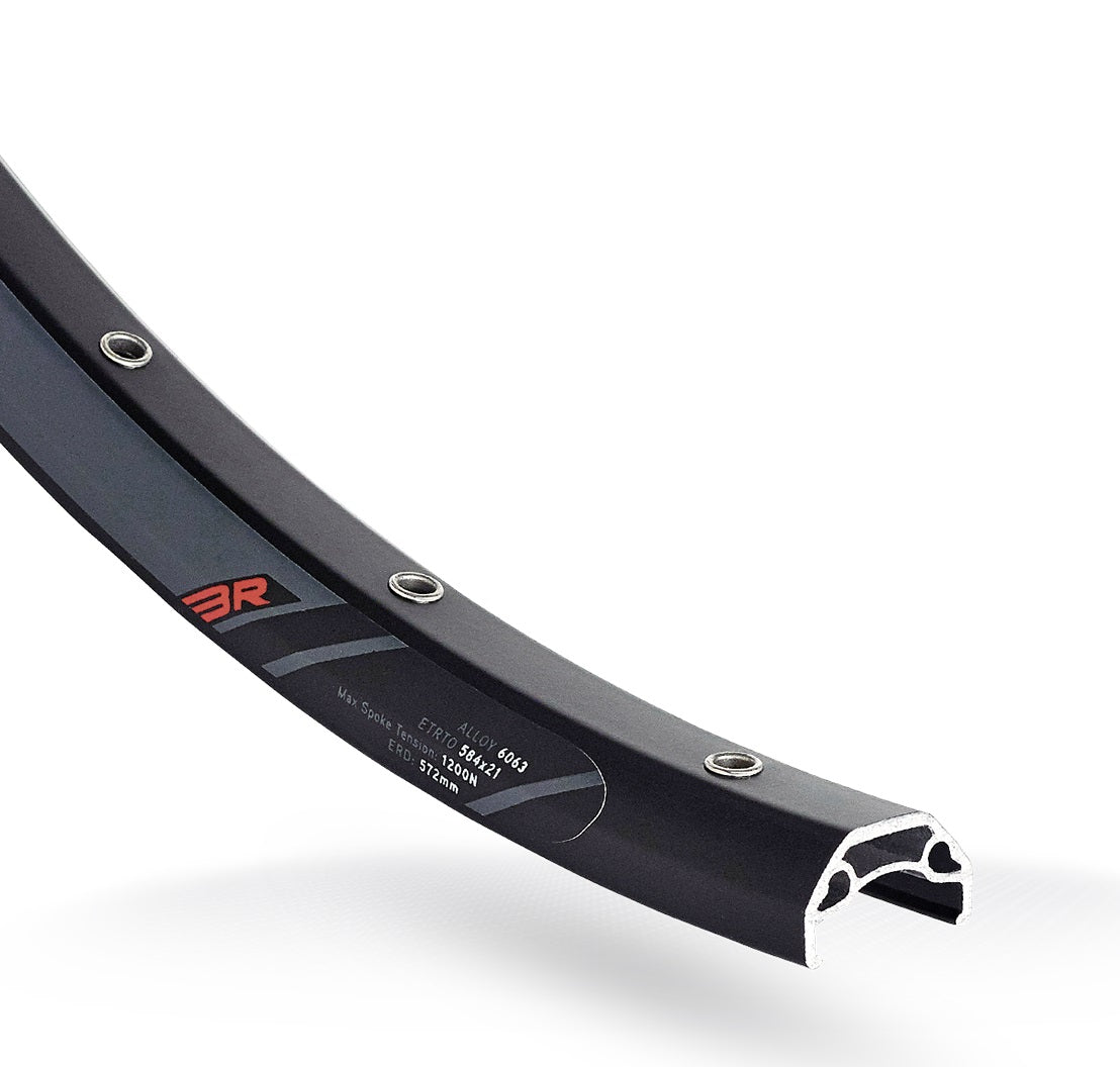 Rodi Rim Blackrock 21 diosca 28 29 622 x 21C alúmanam 36 poill 14G dubh