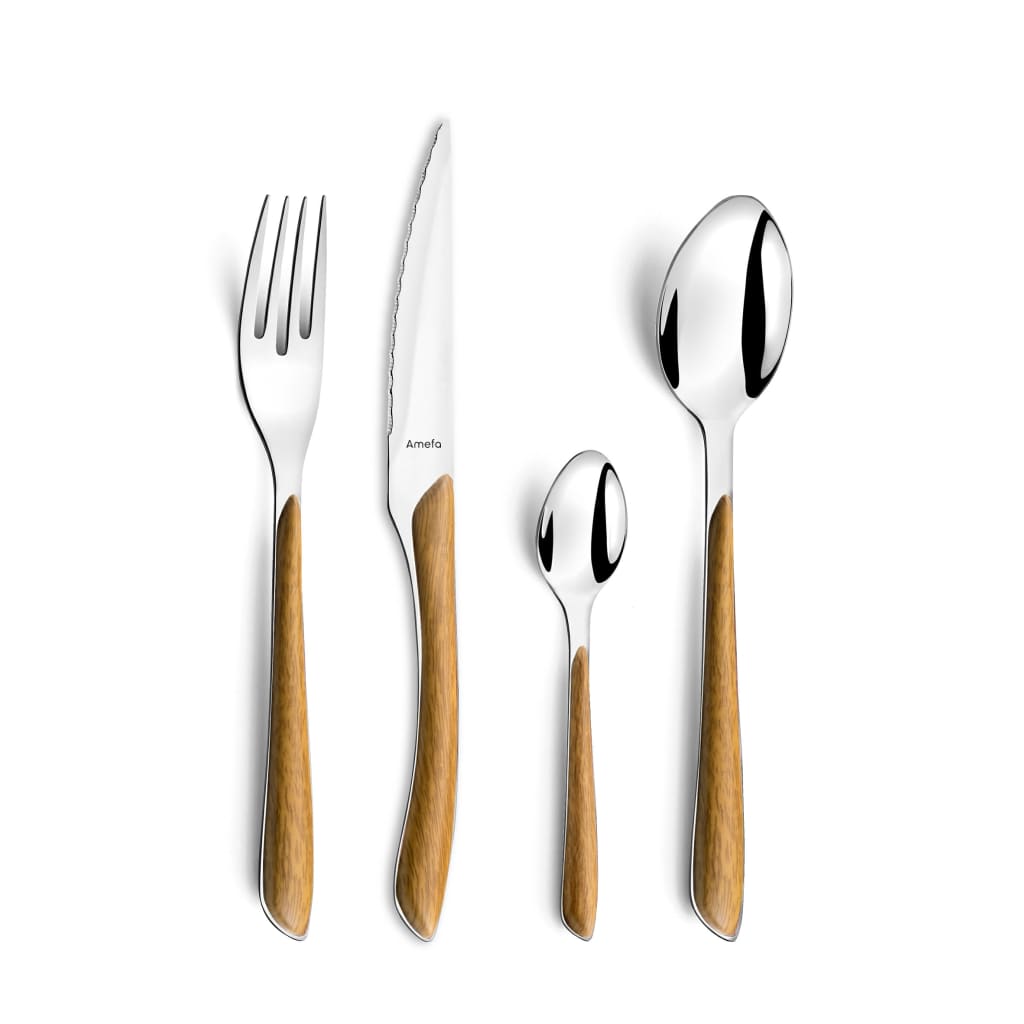 AMEFA AMEFA 16-PIECE Bestik sæt Eclat Nature Natural Wood