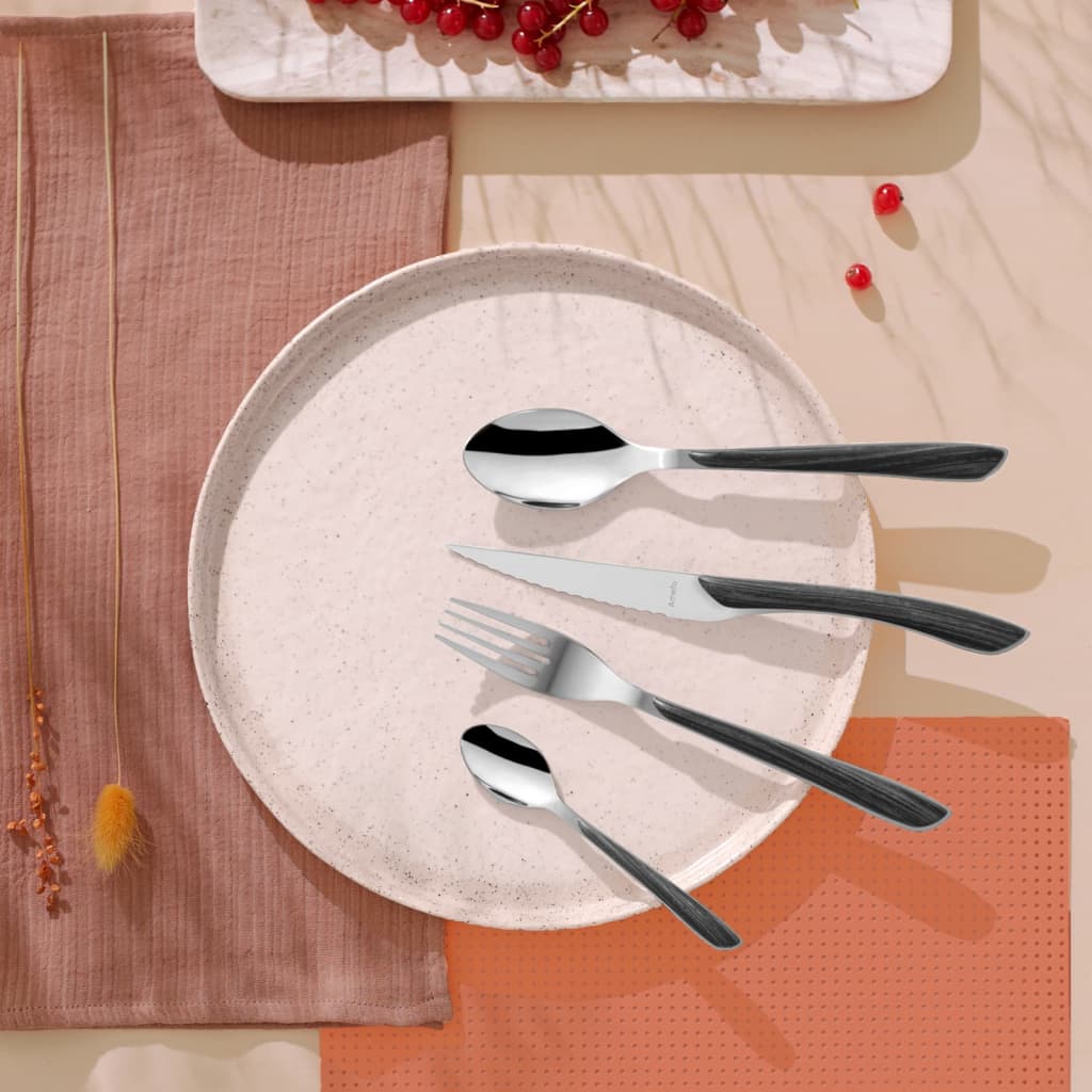 Amefa Amefa 16-piece cutlery set Eclat Nature black wood
