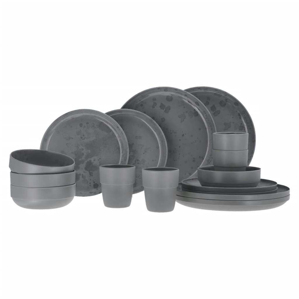 Travellife Travellife 16-piece Palma camping tableware set, dark gray
