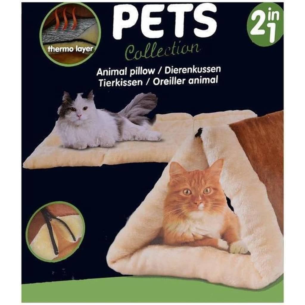 Collezione animali domestici Collezione per animali domestici cuscino per gatti e tunnel 2 in 1 90x60 cm
