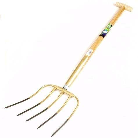 Hnoje vidlice 5 zubů, značka + ocel 85 cm.