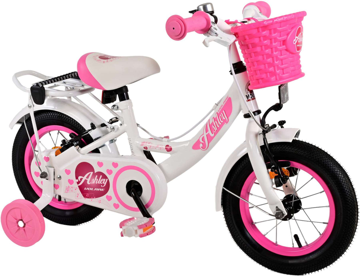 Valorare Ashley Children's Bike Girls da 12 pollici freni a due mani bianchi