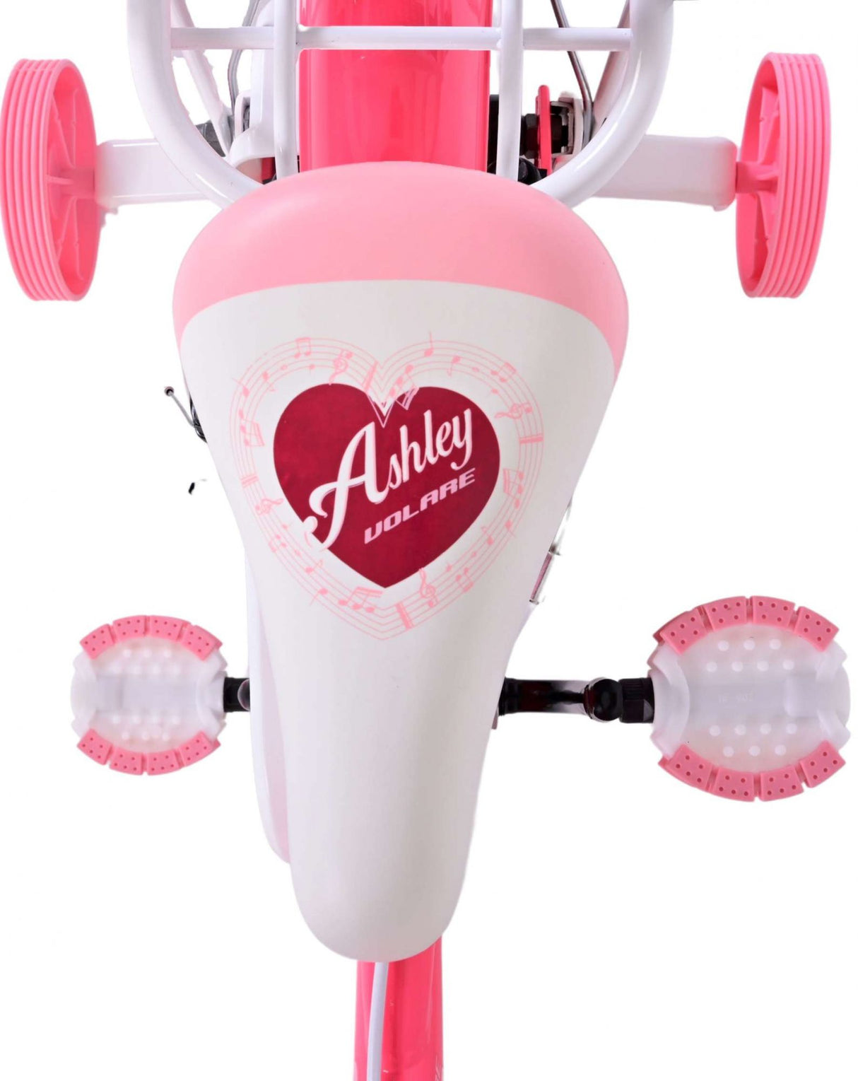 Volare Ashley Children's Bike Girls 12 tommers rosa røde to håndbremser