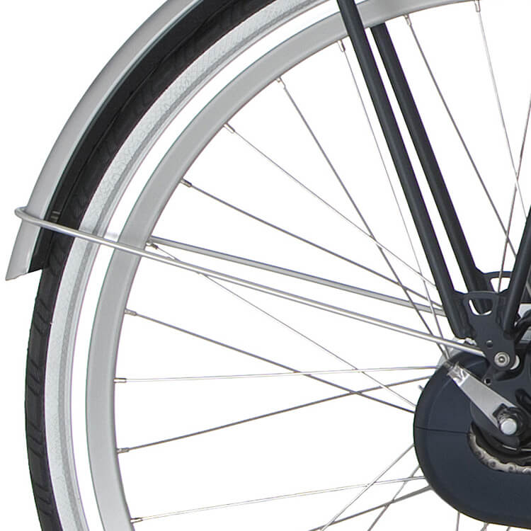 Cortina Mudguard bar rear 28 E-Wave bright alumina mt