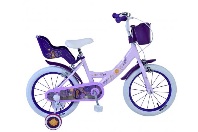 Wish Wish Wish Children's Bike Girls 16 pouces Purple Two Hand freins