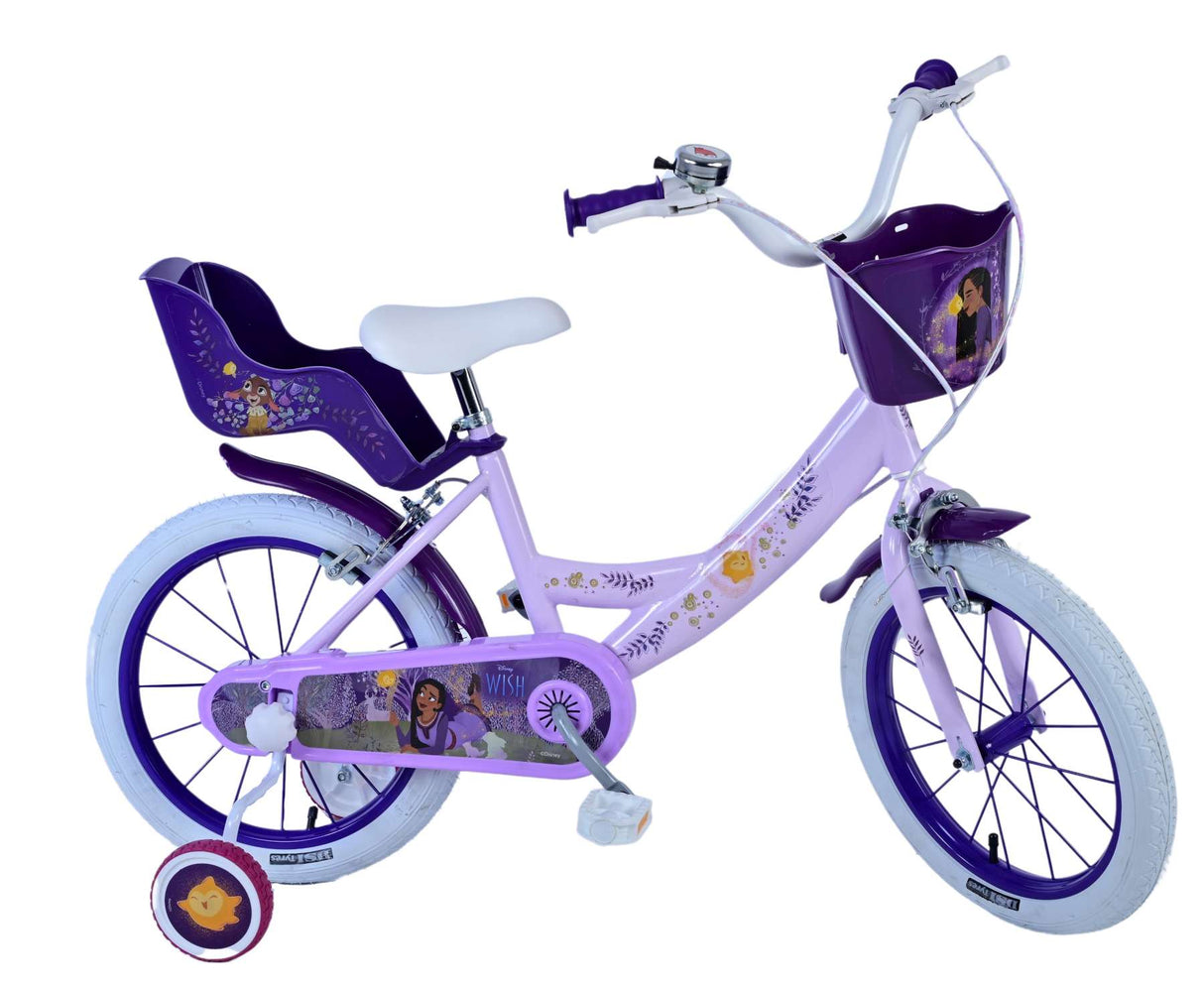 Wish Wish Wish Children's Bike Girls 16 pouces Purple Two Hand freins