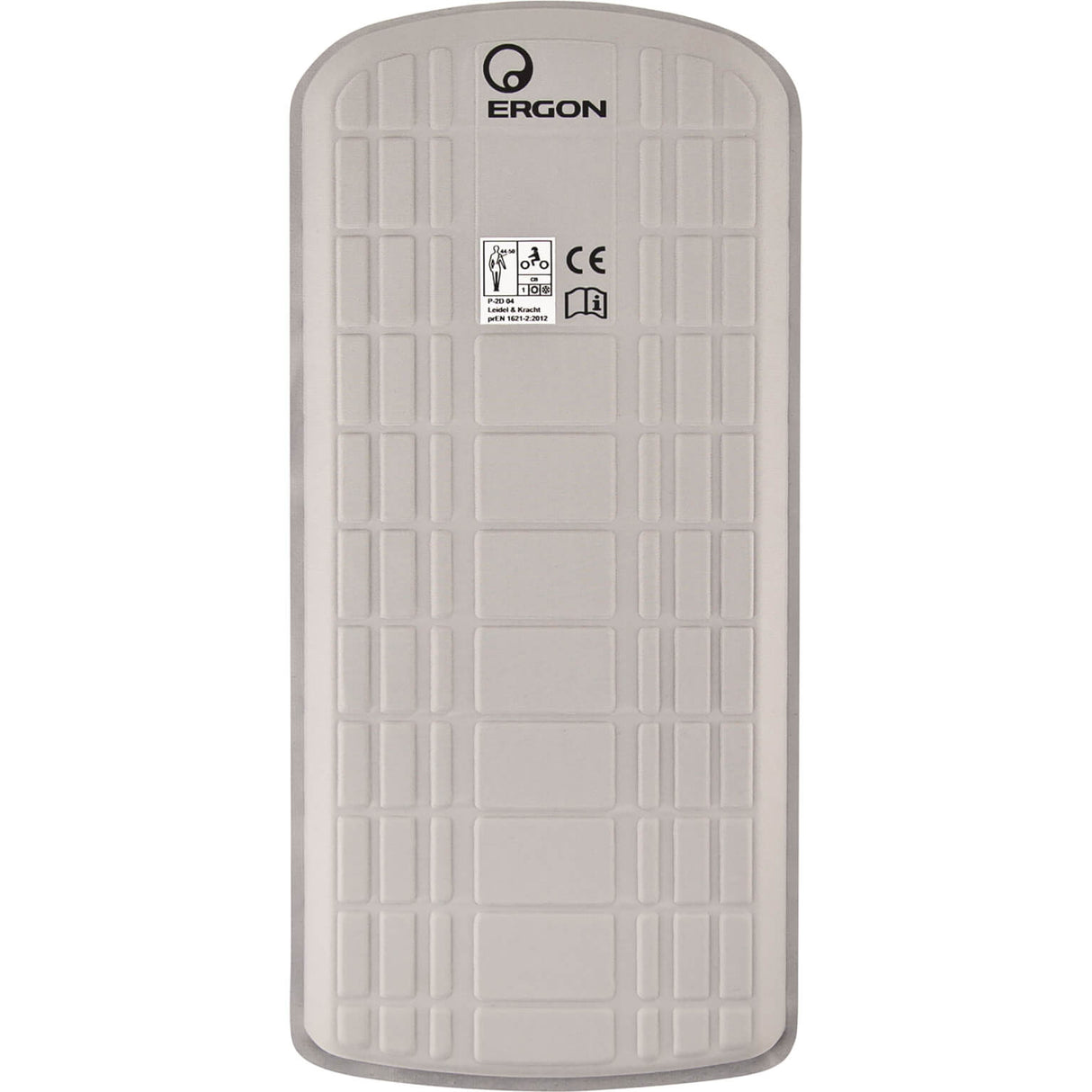 Protettore posteriore Ergon BP100 Grigio in poliestere grigio UCI design compatto flessibile in schiuma a 3 strati traspiranti