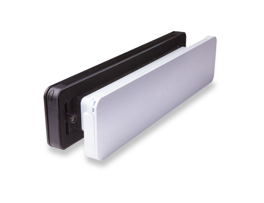 Homebox Draft -freier Briefkasten Buitenklap Black (RAL9005) Inner Ventil Weiß (RAL9010)