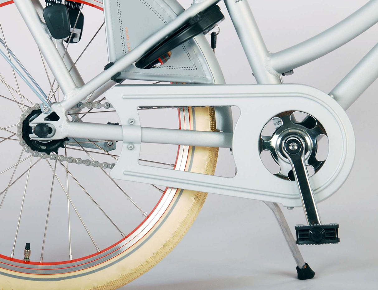 Volare mormor barncykel flickor 20 tum matt silver