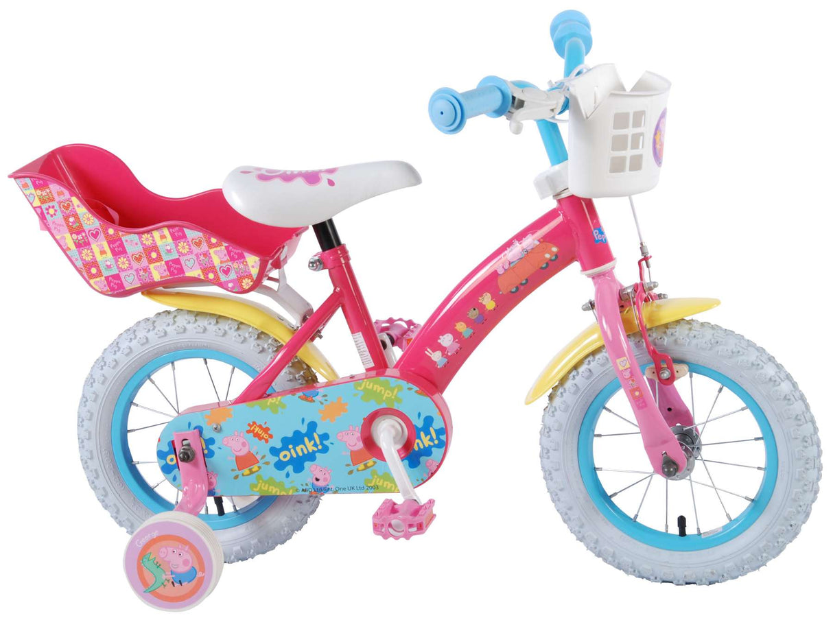 Peppa Pig Bike para bicicletas para niños de 12 pulgadas rosa