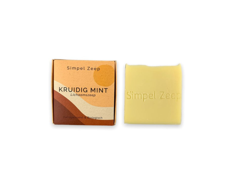 Einfache Seife Körperseife würzige Minze 110 Gramm