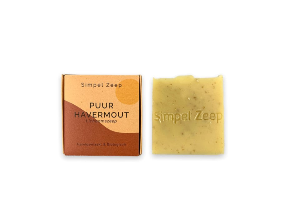 Jabón simple jabón de jabón de avena pura 110 gramos