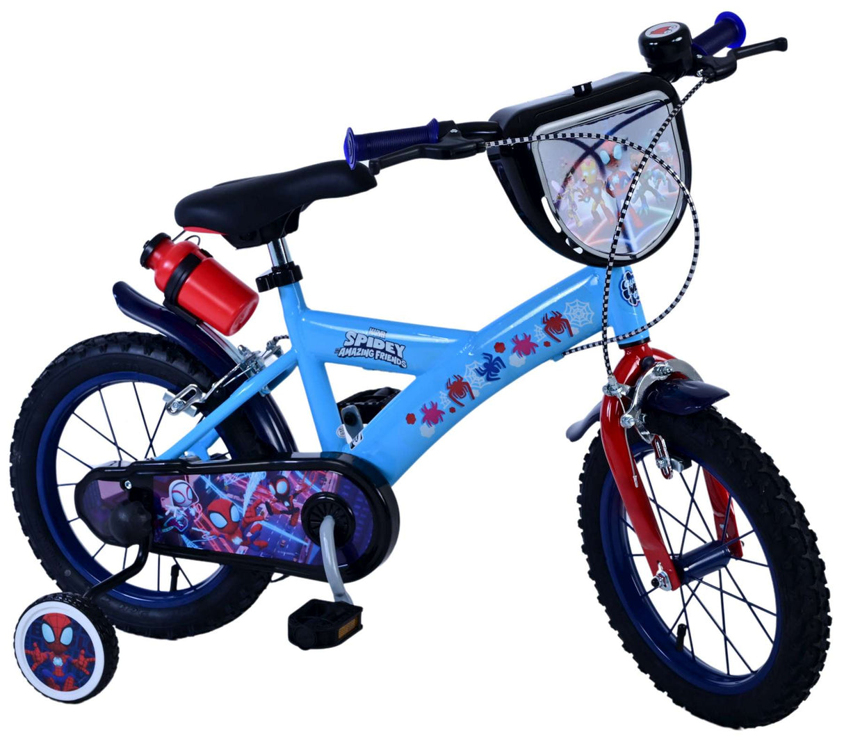 Spidey und seine erstaunlichen Freunde Spidey Children's Bike Boys 14 Zoll blau zwei Handbremsen