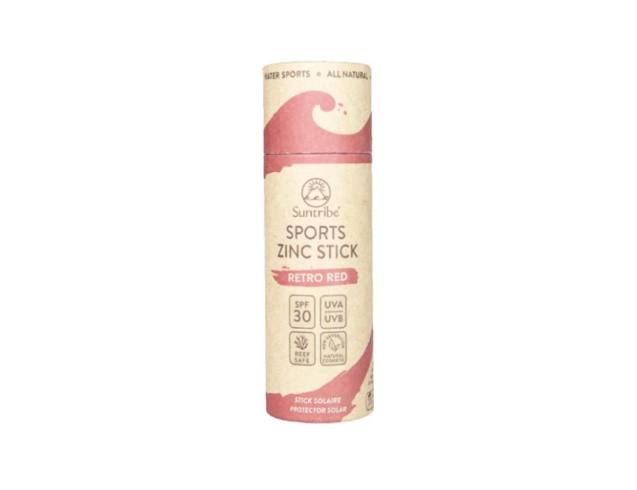 SunTribe Suncreen Stick Zinc Sport SPF 30 Retro Red