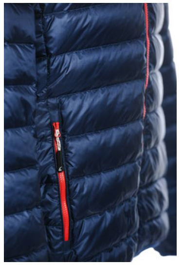 Alvivo Outdoorjas Glasgow heren nylon blauw rood maat XS