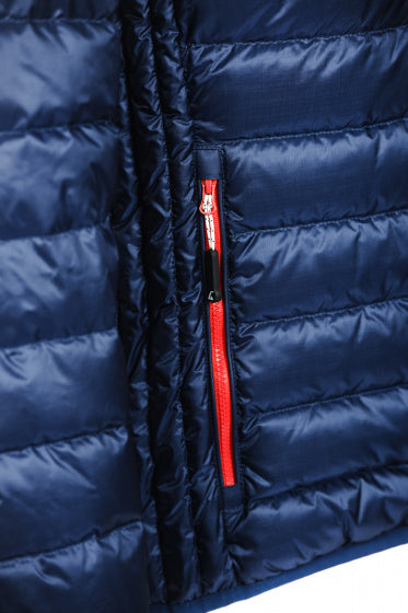 Alvivo Outdoorjas Workuta heren nylon donkerblauw rood mt XS