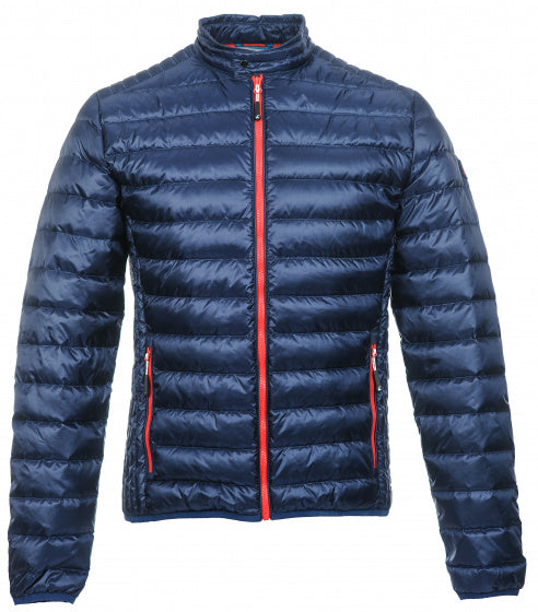 Alvivo Outdoorjas Workuta heren nylon donkerblauw rood mt XS