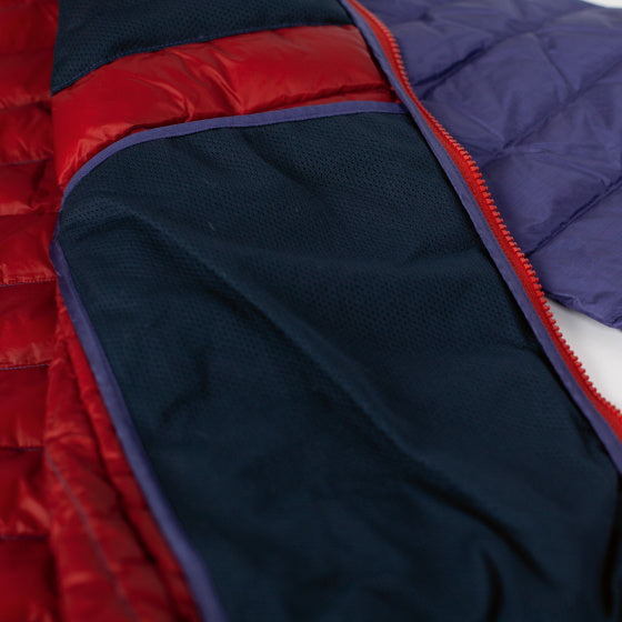Alvivo Outdoorjas Workuta heren nylon blauw rood mt XS