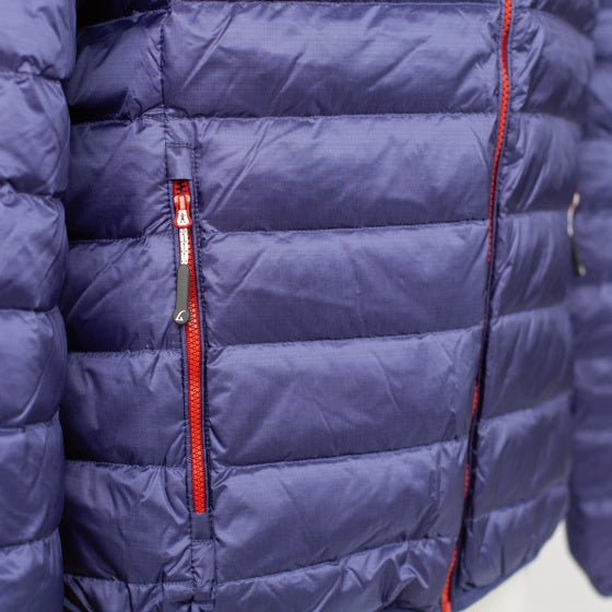 Alvivo Outdoorjas Workuta heren nylon blauw rood mt XS