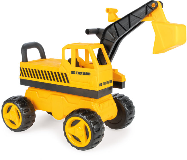 Big excavator yellow black