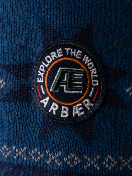 Arbaer Antoine Norweger Pullover Männer dunkelblau Größe m