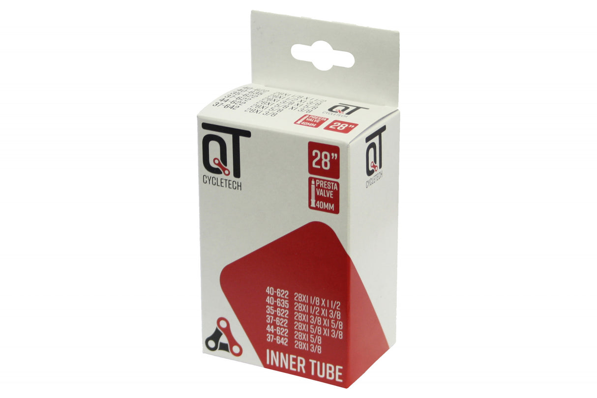 QtCychectech Qt Inner Tube SV17 28 Inch 37 42-622 28x13 8 SV 40 mm 2217381