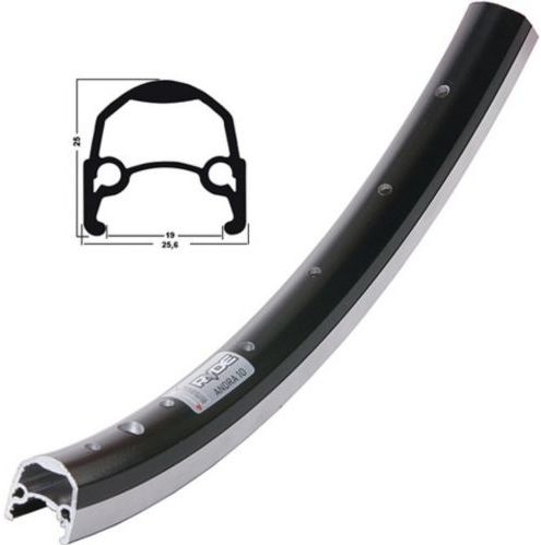 Ryde rim Andra 10 alu matte black silver 28 inch 36 holes 13G Etro 622