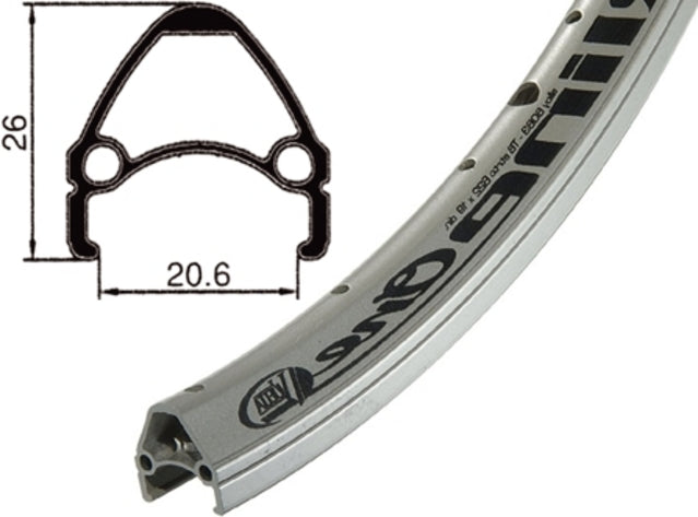 Ryde Airline Rim 26 (559) 36 trous haut 26x1,75