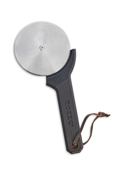 Cozze Pizza Cutter z miękkim uchwytem 10 cm czarny srebro ze stali nierdzewnej