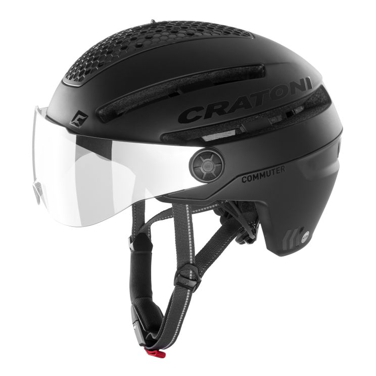 Visione del pendolare del casco Black Matt S-M