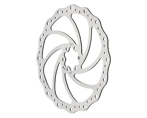 Marwi DBR-02-160 Disc brake rotor 160mm Wavy stainless steel 6 bolts