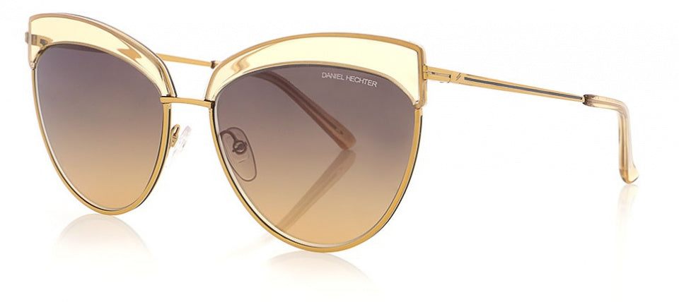 Daniel Hechter Sonnenbrille DHS235 Ladies Cat-Eye RVS Cat. 3 Gold