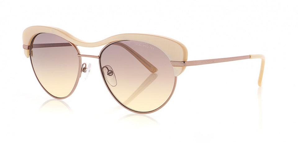 Daniel Hechter Sonnenbrille DHS252 Damen Oval Edelstahlkatze. 3 Creme