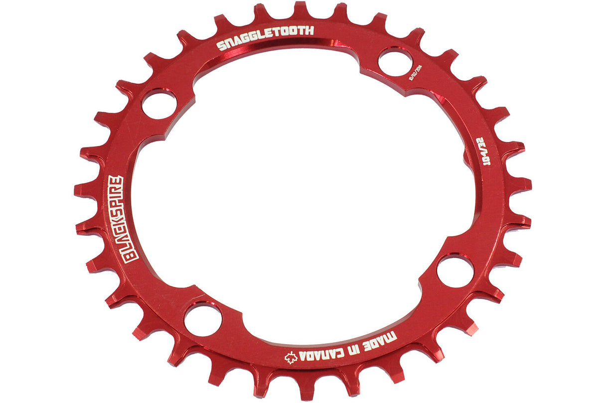 Blackspire Chainring Snaggletooth 104 32 Red