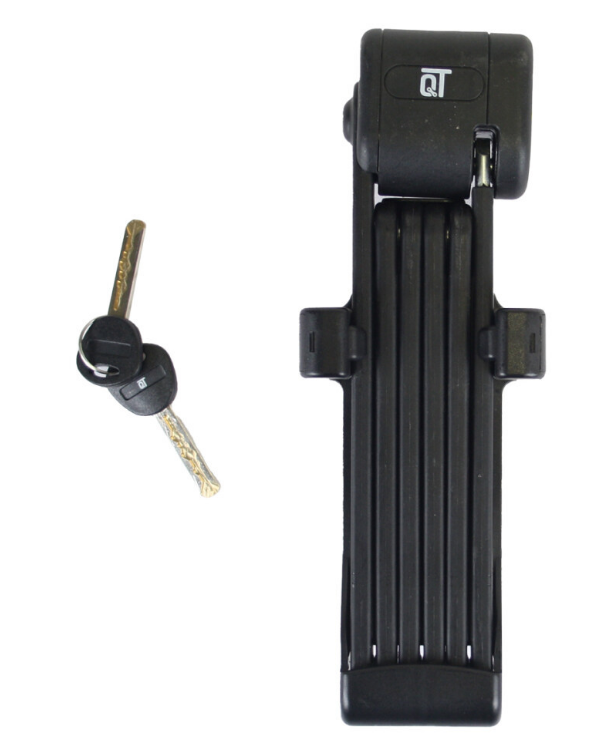 QtCychectech Art.2 Checked Flook Sloce Nombre: Flexlock Bicicleta Lock 950 mm Negro