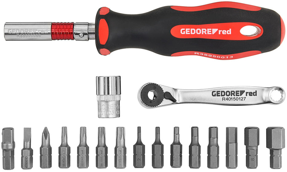 Gedore Red Bicycle Workshop Tour Tour Black Red 25 piezas