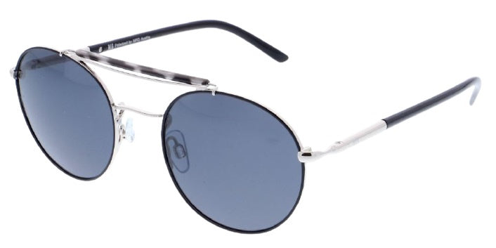 H.I.S Sluneční brýle unisex 84103 Kat. 3 pilotní kovová stříbrná modrá