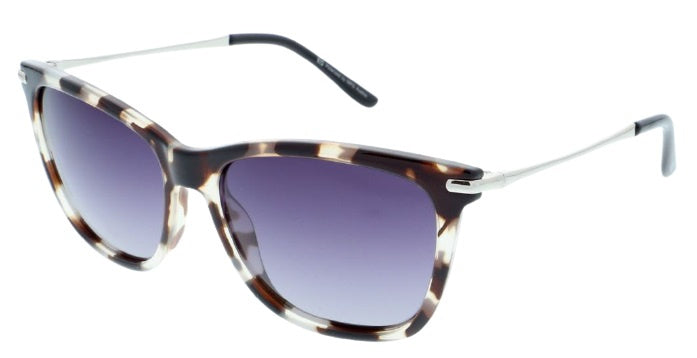 His Sunglasses 88104 cat. 3 women's square metal brown purple
