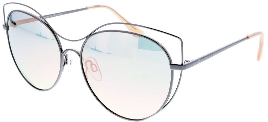 His polarized women's butterfly sunglasses category 2. gray-blue