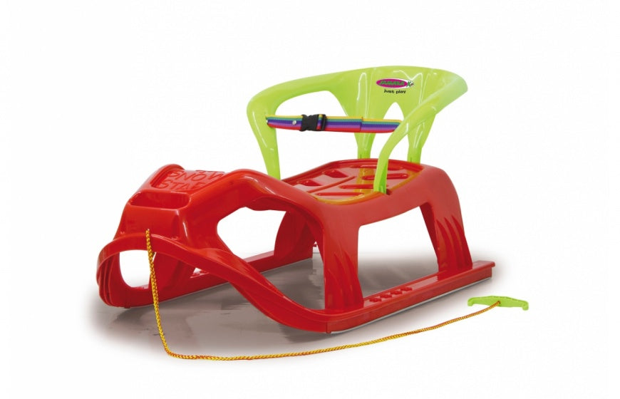 Jamara Snow Star sled with backrest 90 cm red