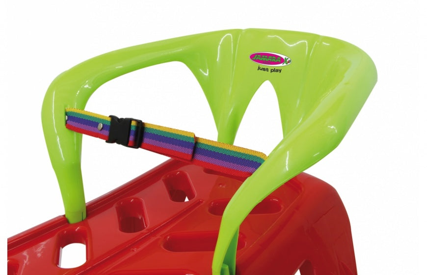 Jamara Snow Star sled with backrest 90 cm red