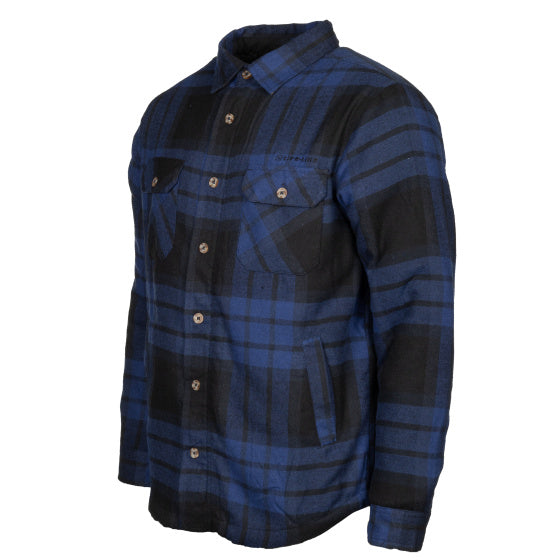 Life line Jervis Padded Flannel Shirt men blue black size 3XL