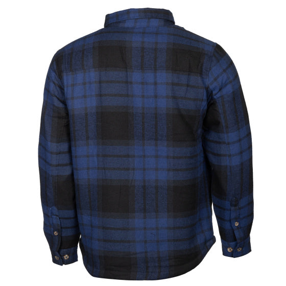 Life line Jervis Padded Flannel Shirt men blue black size 3XL