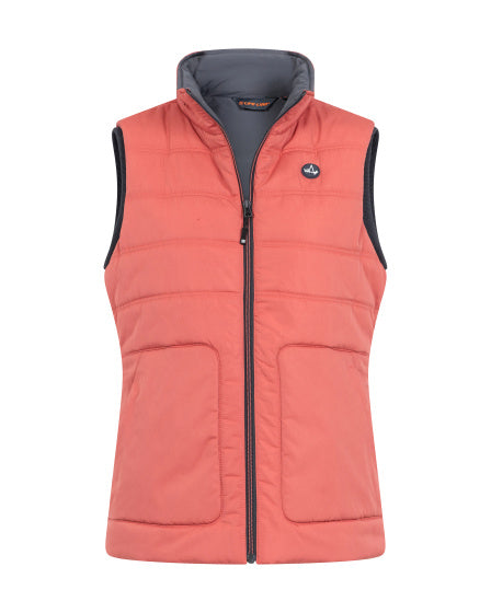 Life Line Tully Fake Down Bodywarmer Ladies Red Velikost m
