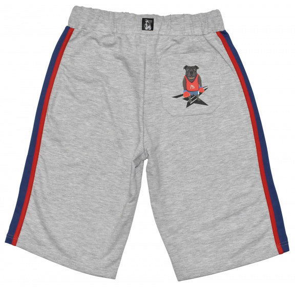 Max Buddies Short Vito Boys Poly Cotton Grey tamaño 152