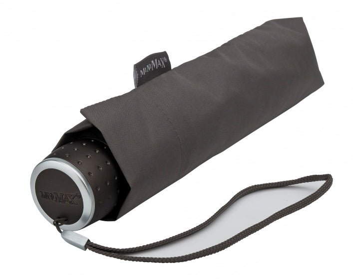Minimax Folding Umbrella with Hand Opening Ø 100 cm Gray