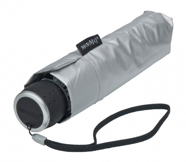 Minimax Folding Umbrella with Hand Opening Ø 100 cm Silver