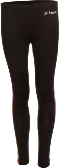 Papillon Tanzhose Langes Mädchen Baumwolle Elastane Schwarz Größe 104